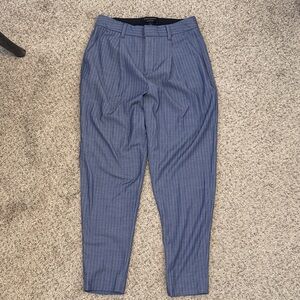 Banana Republic Womens 24 Blue Pinstripe Pants